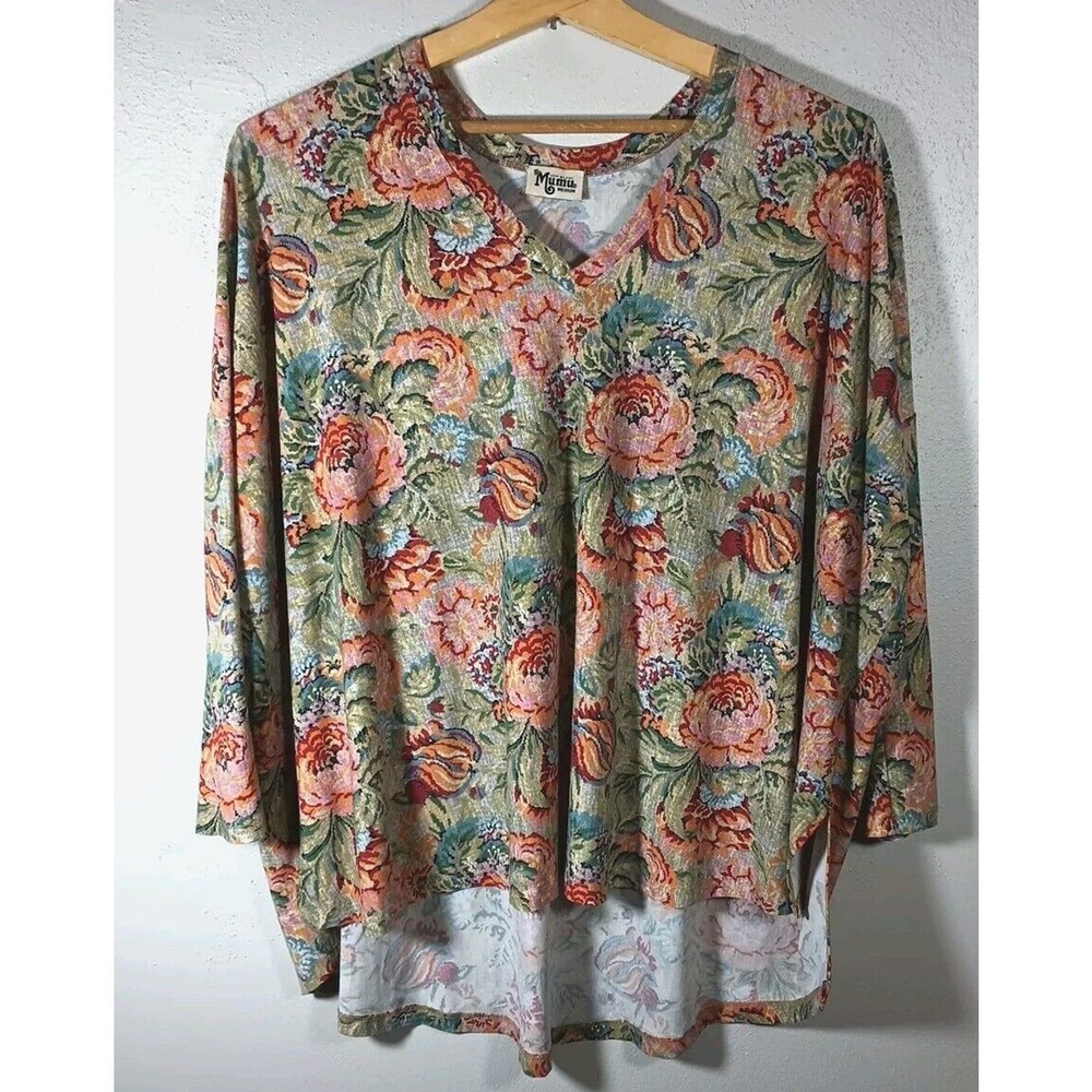Show Me Your Mumu Skylar Slouch OVERSIZE Fresh Floral Top - Medium